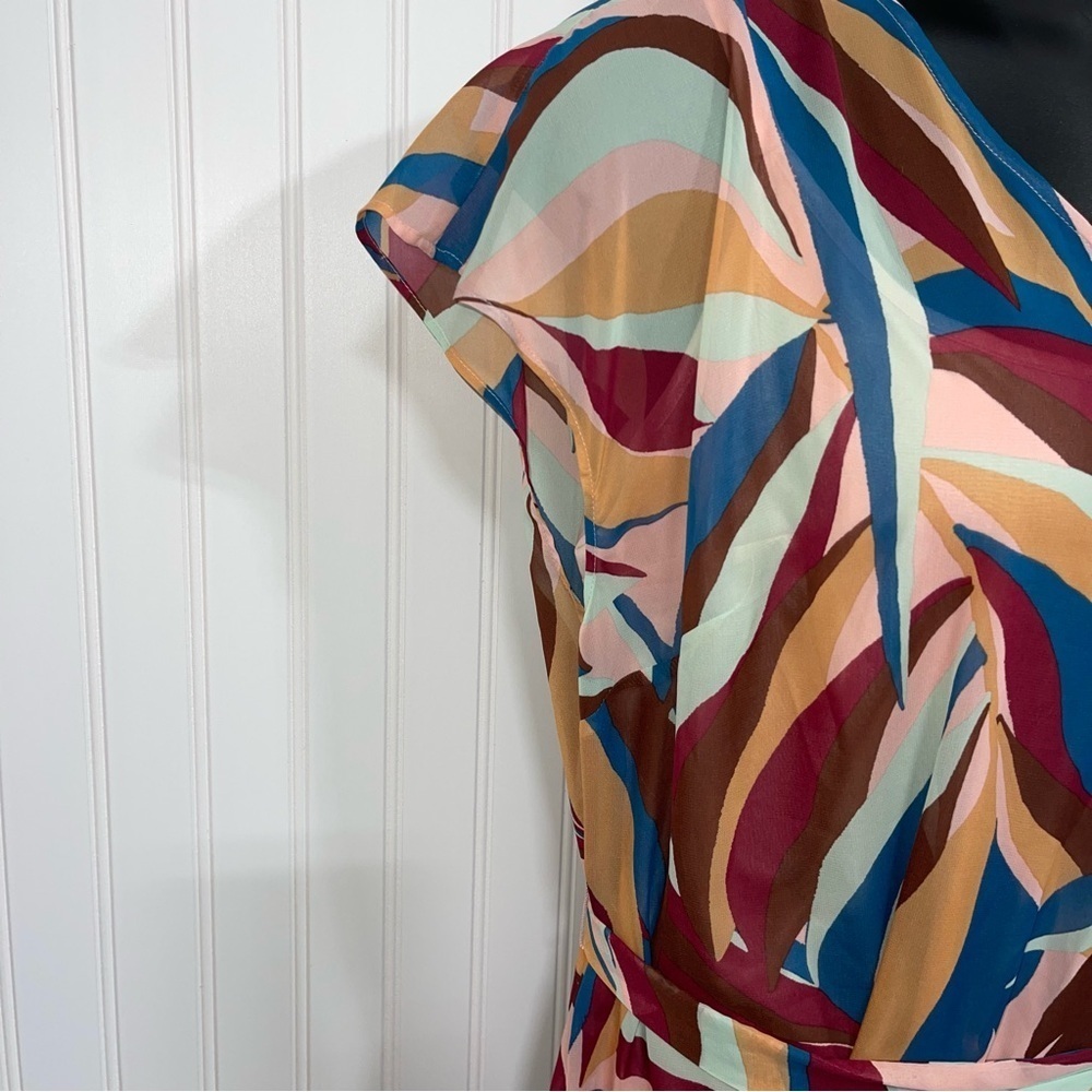 Lane Bryant Multicolor Midi Dress with Elegant Design - Picture 5 of 8